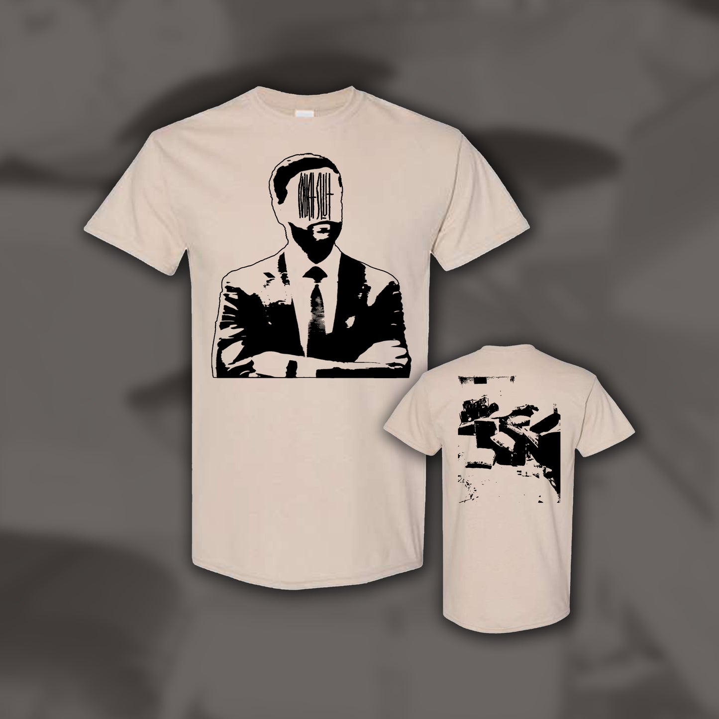 COUCH SLUT - Vice Presidential Unwelcome (JD Vance) - Beige T-Shirt (2 Sided)