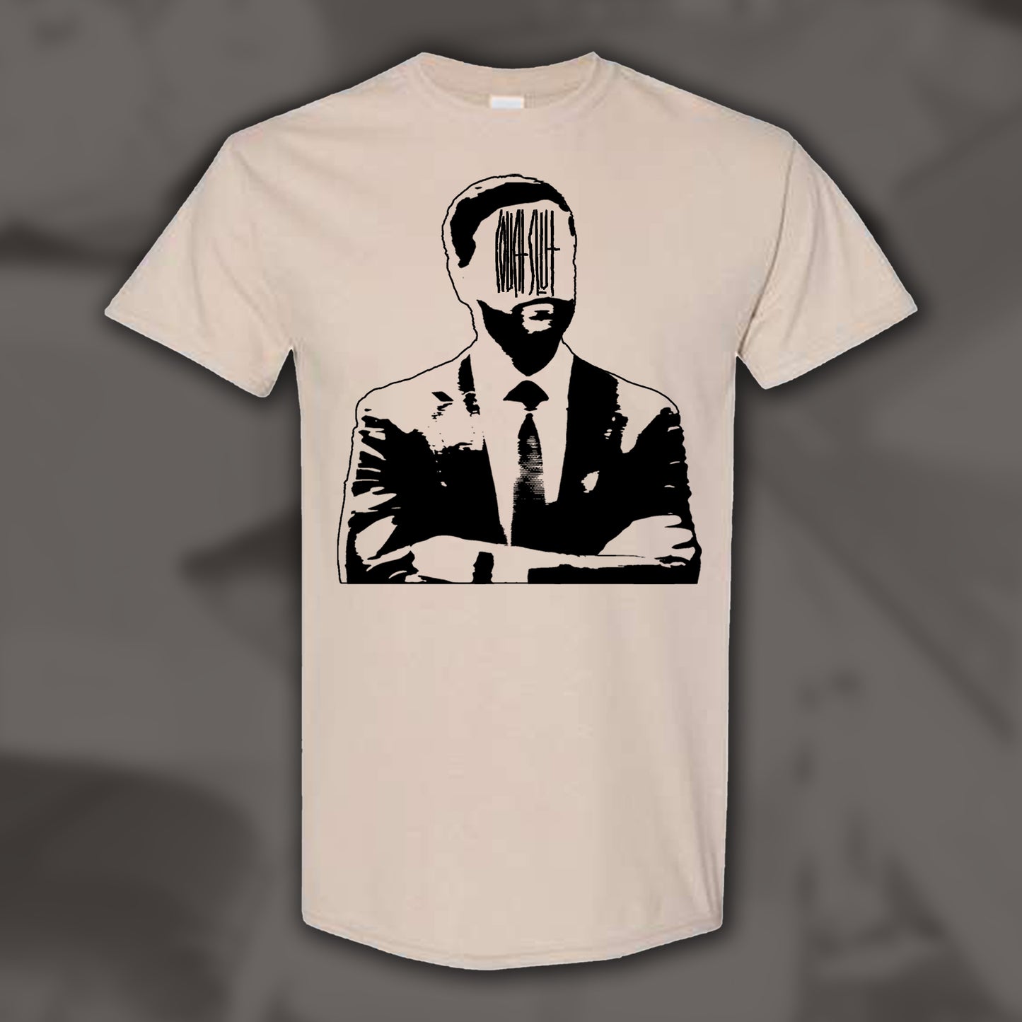 COUCH SLUT - Vice Presidential Unwelcome (JD Vance) - Beige T-Shirt (2 Sided)