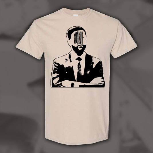COUCH SLUT - Vice Presidential Unwelcome (JD Vance) - Beige T-Shirt (Single Sided)