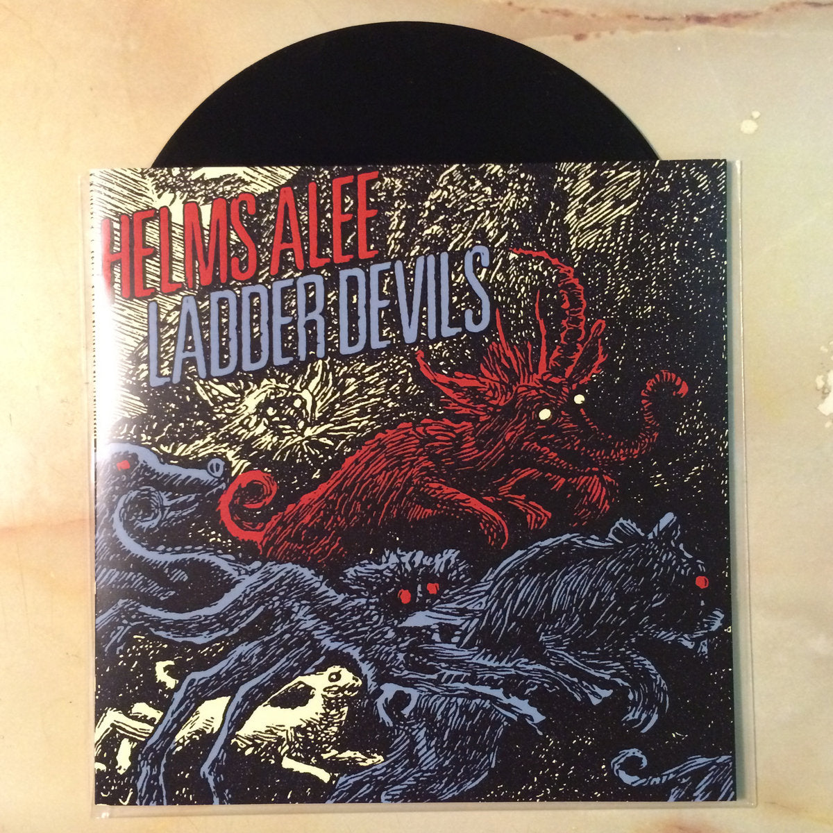 HELMS ALEE / LADDER DEVILS - Split 7" Vinyl