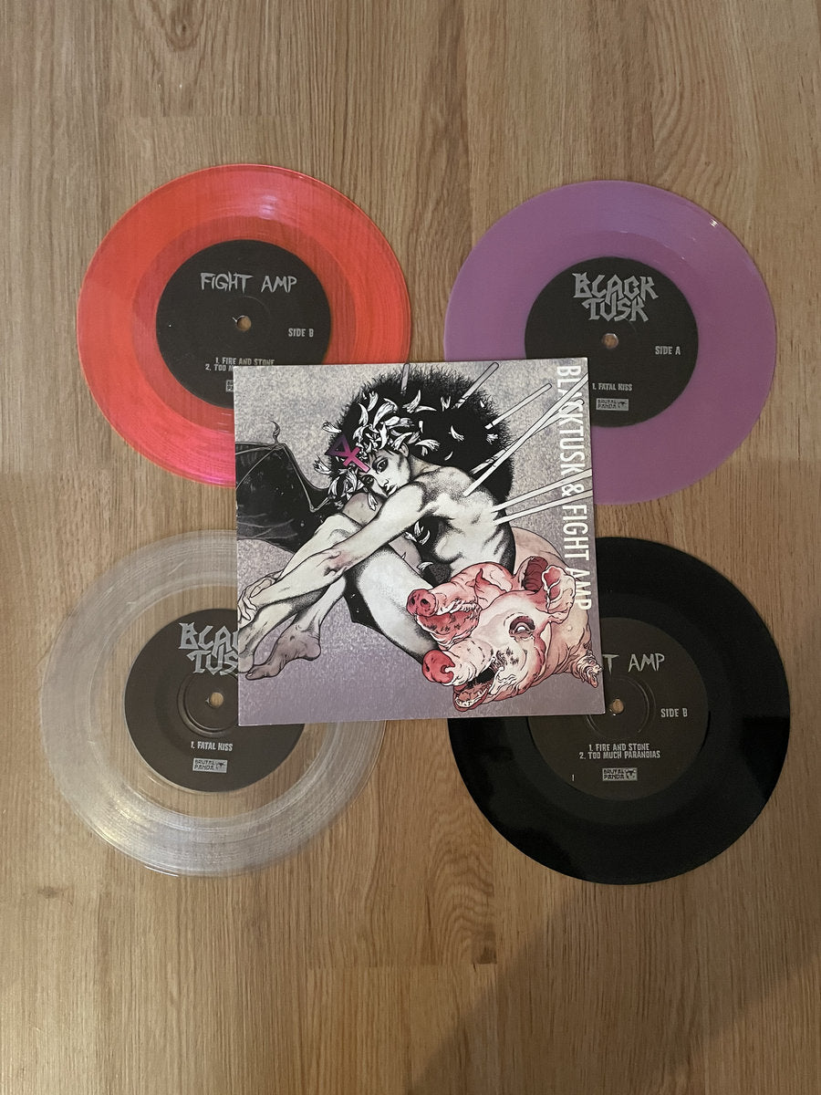 BLACK TUSK / FIGHT AMP - Split 7" Vinyl