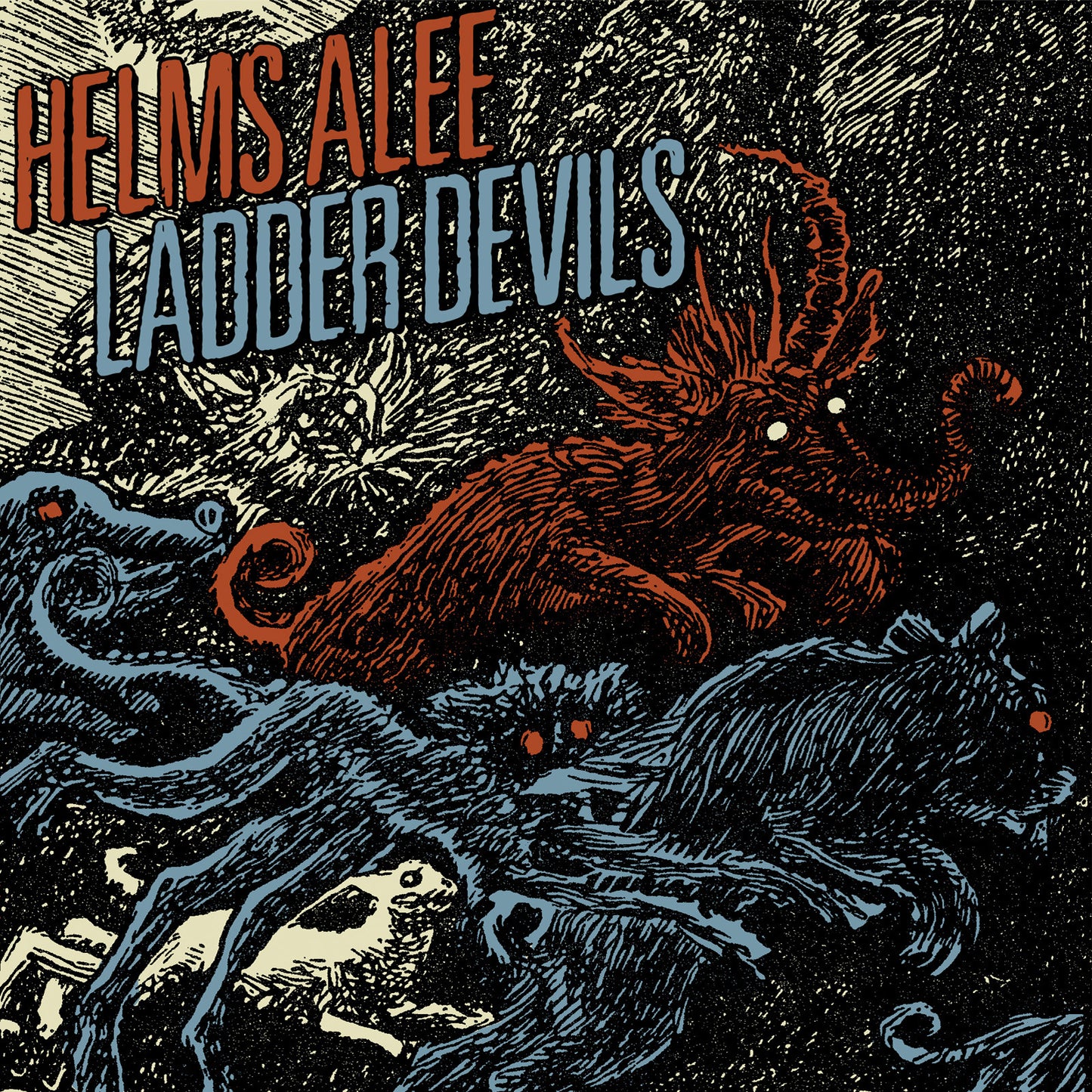 HELMS ALEE / LADDER DEVILS - Split 7" Vinyl