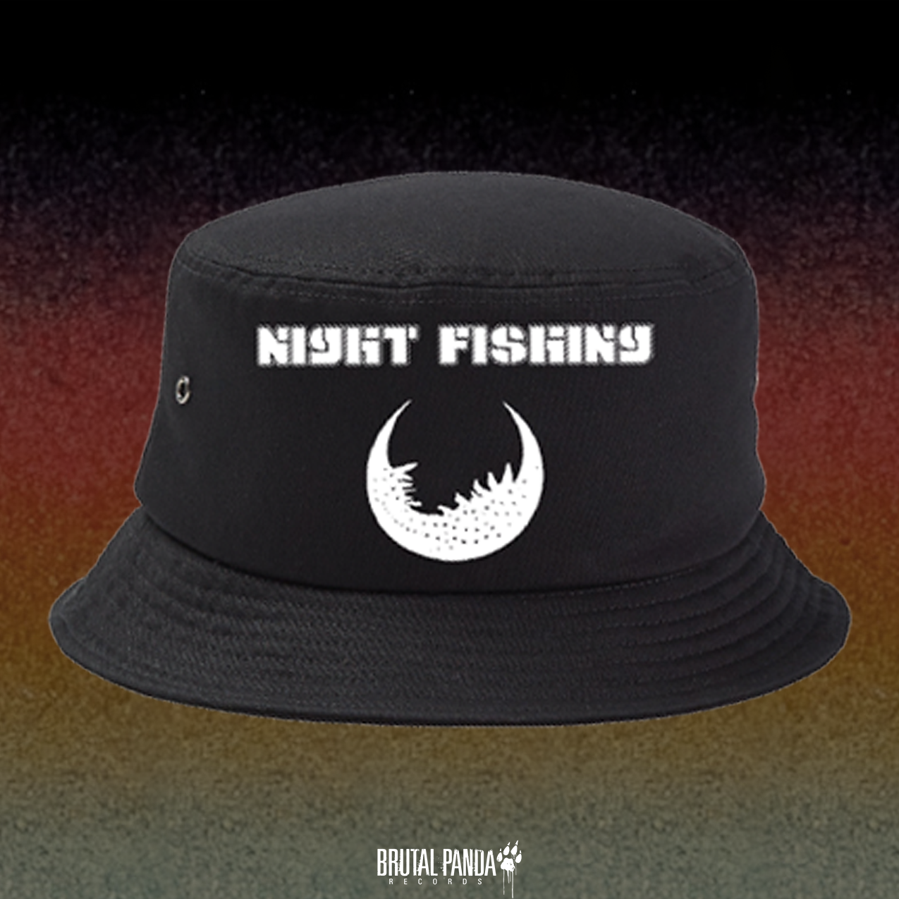 Night Fishing Bucket Trucker Hat Bucket Hat